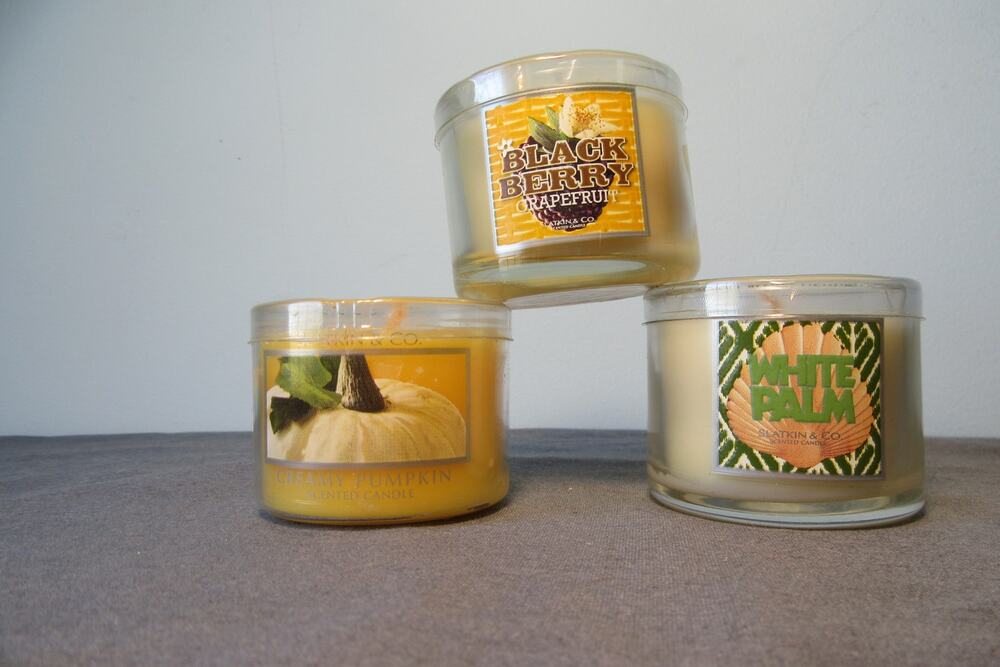3 Bath & Body Slatkin & Co Mini Candles 1.3 oz Each New 3 Scents